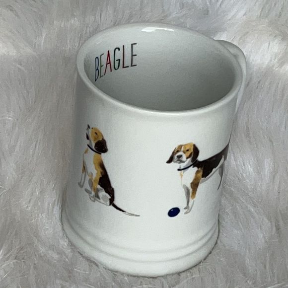 BRAGLE DOG white ceramic mug Fringe Pet Shop NEW - Picture 3 of 6